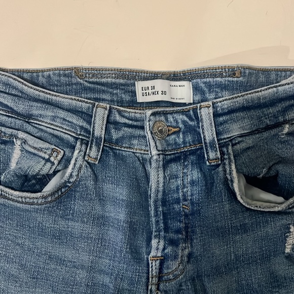 zara size 30 ripped jeans - Picture 2 of 3
